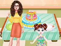 Baby Taylor Home Stories: Cute Family Care & Baking Game image